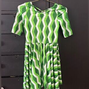 Dot Dot Smile Green and White Dress